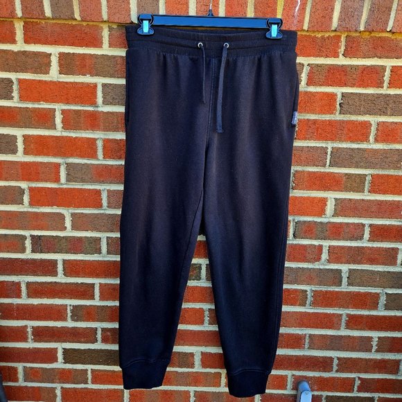 Eddie Bauer Men's Fleece Black Jogger Sweatpants Size M - Picture 1 of 8